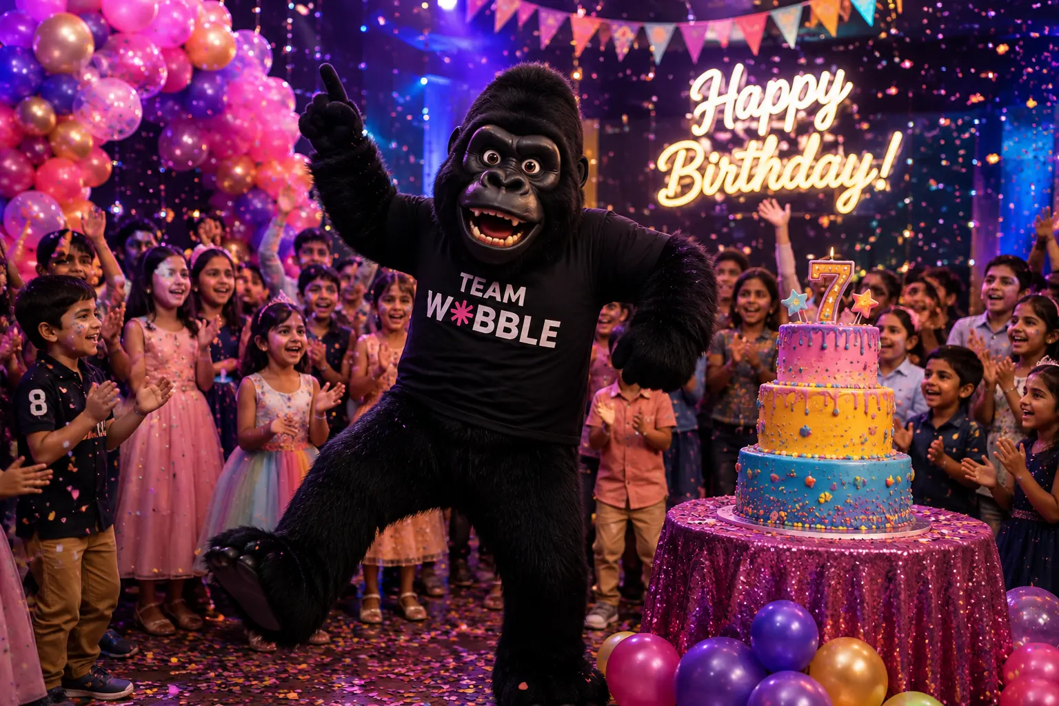 Birthday mascot activation